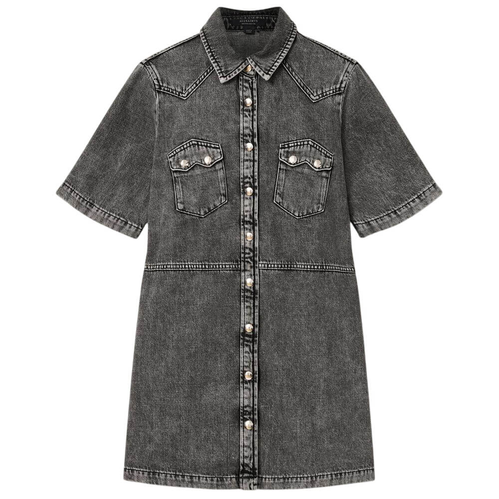 AllSaints Rock Denim Mini Dress